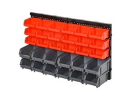 Prateleira de Parede BTFORUS 33 Peças com Caixas de 2 Tamanhos para Parafusos (37.5x18x63cm)