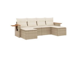 Garden Sofa Set, Garden Sofa Sets Vidaxl Bege Rattan / Vime (n/a)