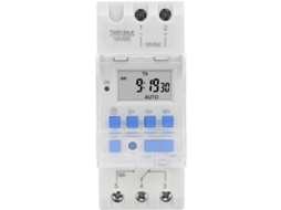 Temporizador Semanal 12v Dc 16a com LCD e Bateria Substituível AQUAFORGE