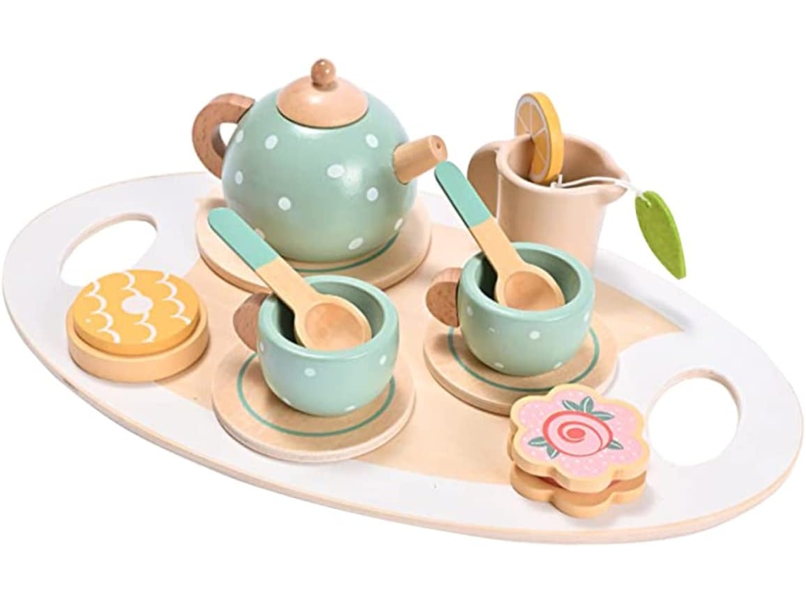 Conjunto de Chá de Plástico Seguro Brinquedo Festa CHABERLU