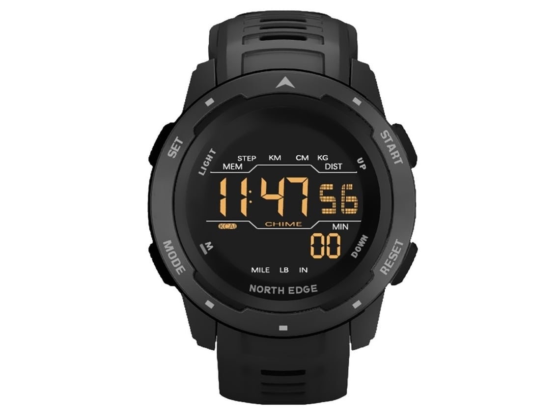 Smartwatch À Prova de Água Desportos Ao Ar Livre Pedómetro Multifuncional Preto