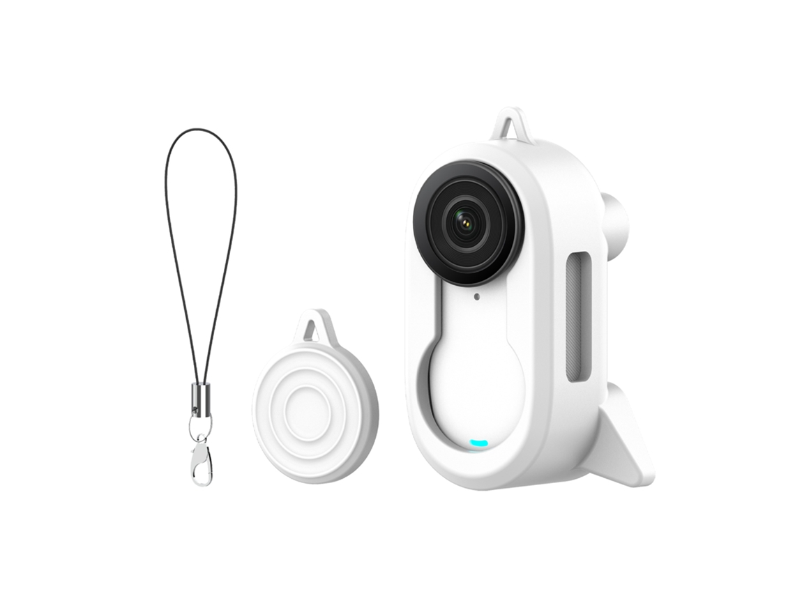 Capa De Silicone Multifuncional Para Lente Da Insta360 Go3s Branco Panoona