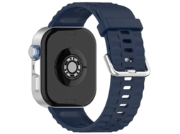 Bracelete para Huawei Watch Fit 4 Pro / Fit 4 / Fit 3 Silicone Cor Sólida Fivela Prateada Azul Meia noite XIAOMOYU