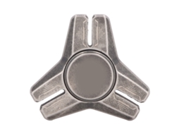 Giroscópio De Dedos De Metal Com Estrutura Triangular, Rolamento Estável, Brinquedo Anti-estresse Preto