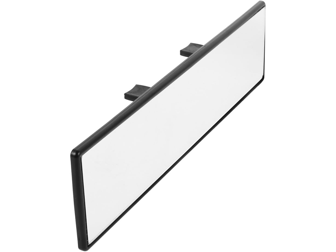 Espelho Retrovisor Panorâmico Abs Para Interior De Carro, Com Vidro Alargado, Substituição Da Cor Preta.