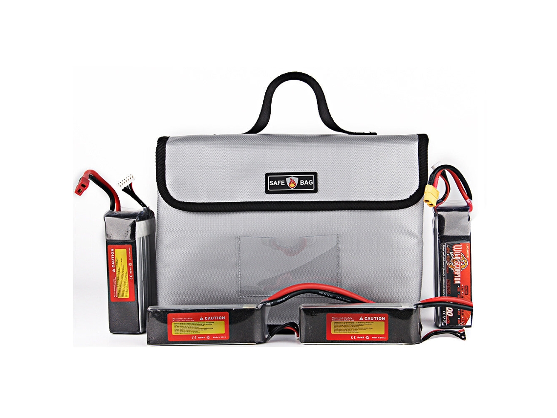 Bolsa de Armazenamento Multifuncional À Prova de Explosão para Carregador de Bateria Rc Lipo, 26x18x13cm MDUG