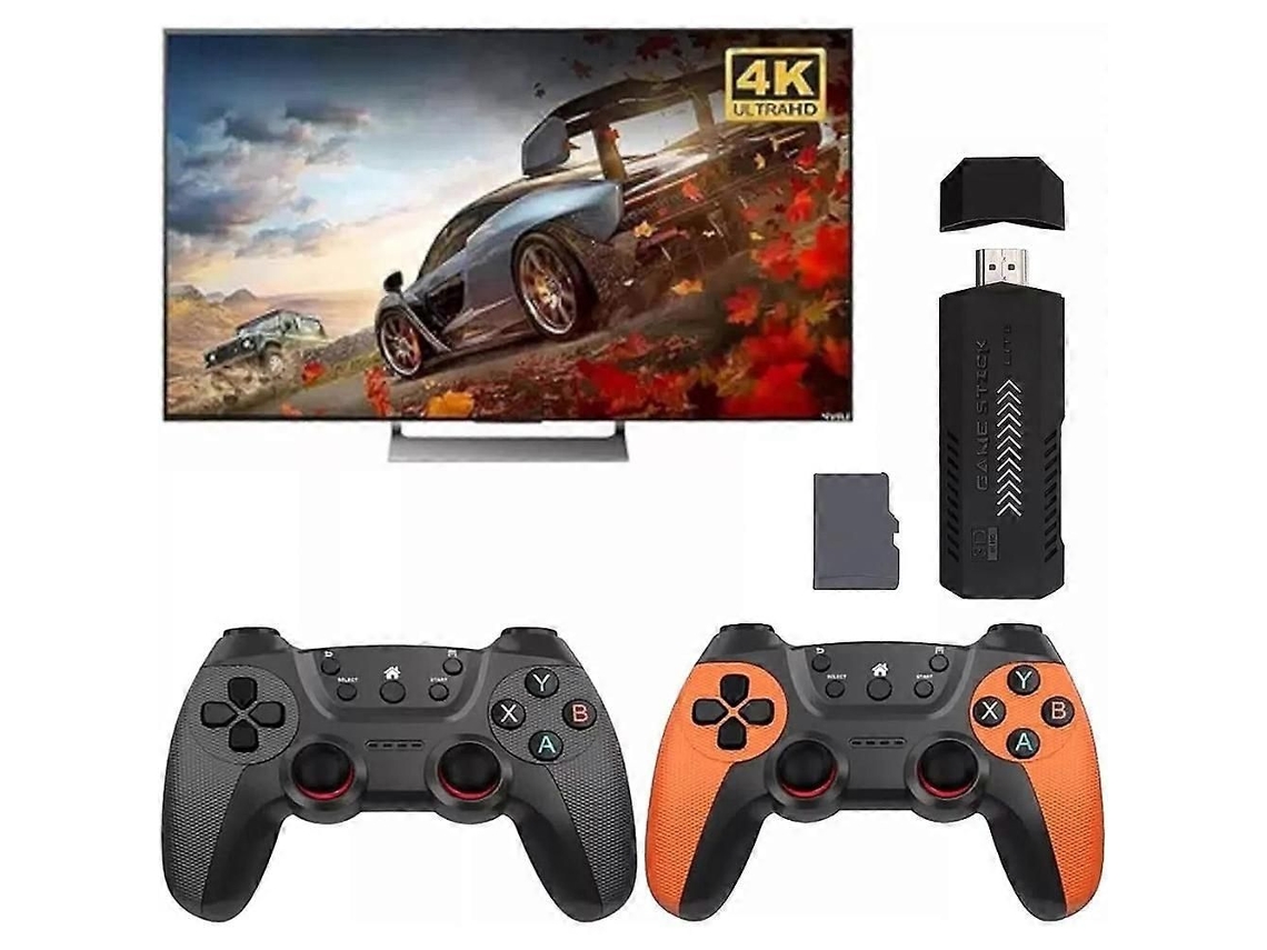 Console de Jogos Retrô, X2 Plus Game Stick Retro Controlador Sem Fio Duplo, 35000+ GOKOCO