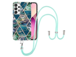 Capa De Celular Tpu Com Acabamento Galvanizado E Cordão Para Samsung Galaxy A73 5g
