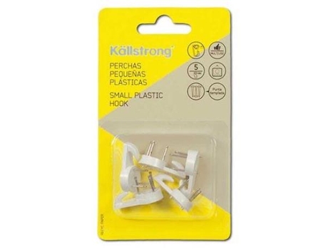 Percha cuelgafacil 3 clavos blist-5