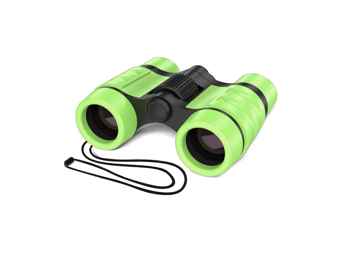 Binóculos Compactos Zoom 4x30 Modelo Exploria Verde Techkidz