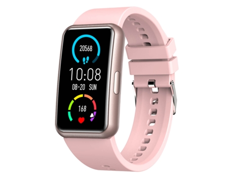 Relógio Inteligente Com Tela Curva Sensível Ao Toque - Abyx Fit Etna - Rosa
