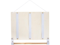 Suporte de Laços de Cabelo de Madeira GOKOCO com feltro branco