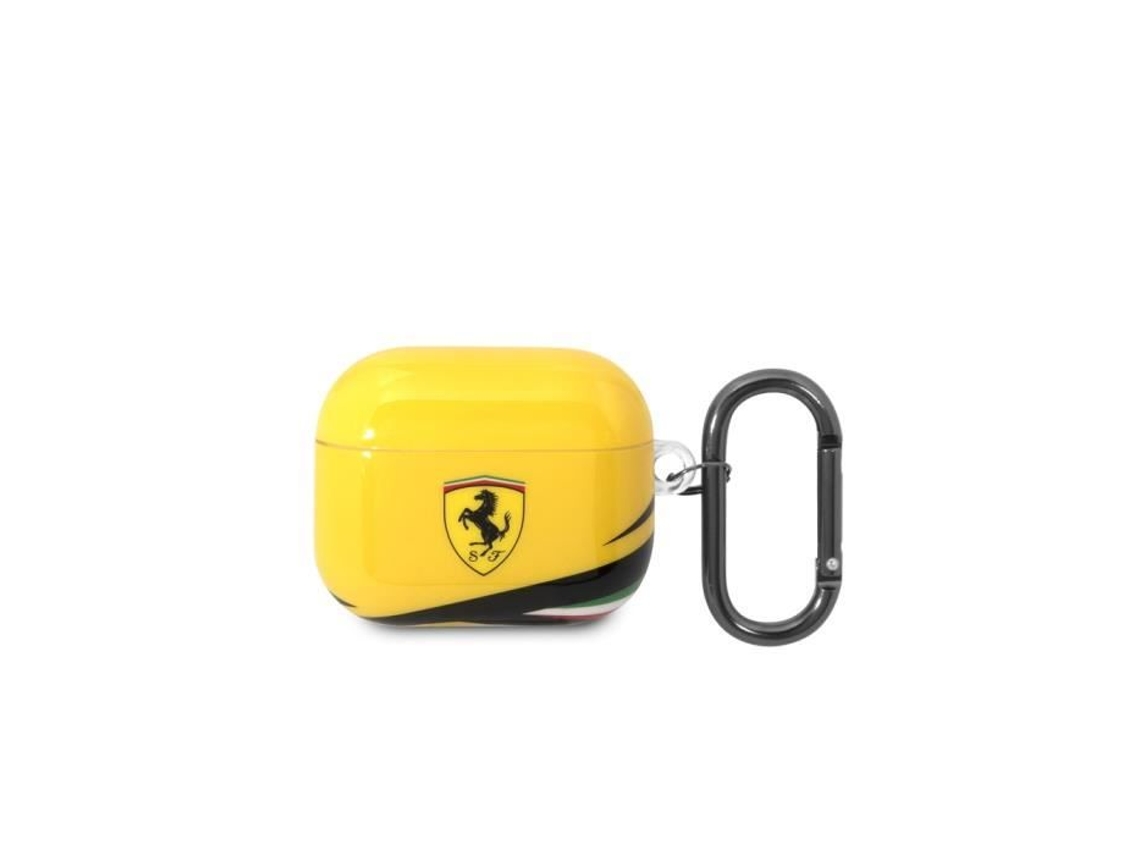 Capa Para Airpods 3 Ferrari Silicone Antichoque Amarelo Brilvibera