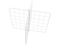 Divisória Metálica Para Geladeira E Freezer, 41x41x32 Cm, Com 4 Compartimentos Ajustáveis Arame Ferro Divisória Para