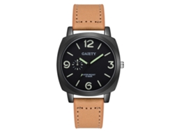 Reloj De Moda De Aleación Con Correa De Pu Pantalla Analógica Deportivo Cuarzo (beige)