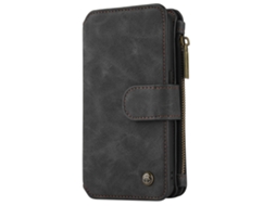 Capa LAXISCREED Samsung S7 Couro com Slot e Zíper