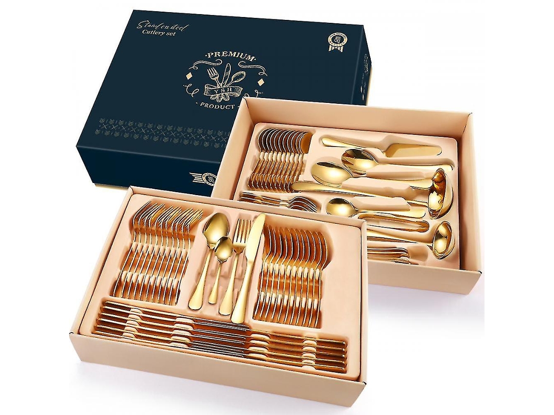 Conjunto de Talheres de aço inoxidável para casa (72 Und) CUICH