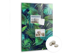 Quadro Magnético De Parede Folhas Exóticas Grandes Para O Escritório Espelharte (40x60 Cm)