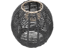 Luminária De Teto Pendente Artesanal Em Tecido Preto, Estilo Retrô, Ideal Para Sala De Jantar E Outros Ambientes.