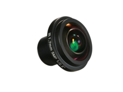 Lente Fisheye 1.7mm Hd 5.0 Megapixel Para Câmera Cctv Ip, 180 Graus, Montagem M12, Angular Panorâmico