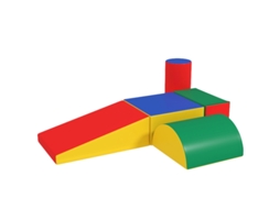5 em 1: Escalador Infantil com Rampa, Ponte e Escada Triangular, 18 48 Meses, Colorido