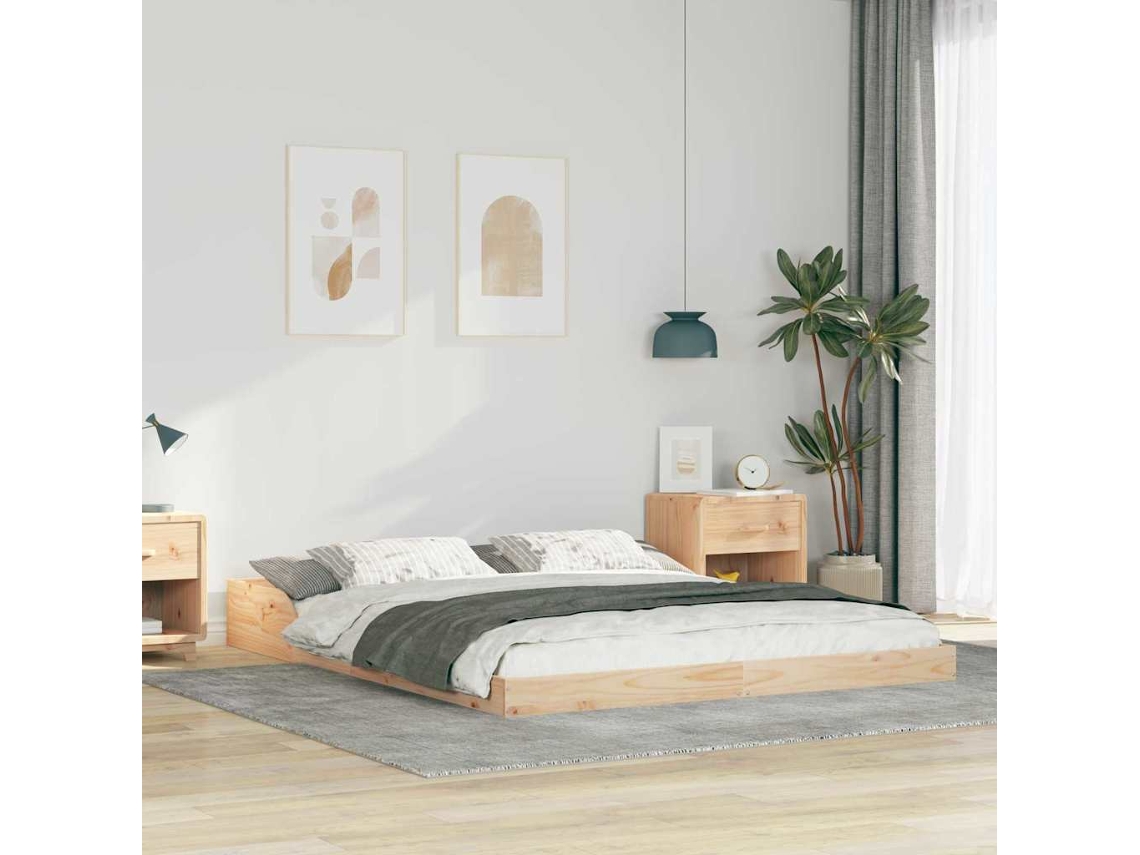 Vidaxl Estrutura Da Cama Castanho 160 X 220 Cm