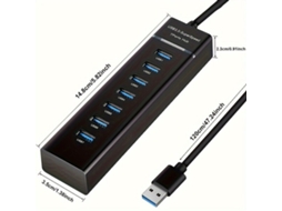 Hub Usb 3.0 De 7 Portas, Adaptador Iluminado. Tadvyyvayotoy
