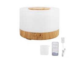 Laxiscreed Umidificador De 500ml Com Textura De Madeira, Controle Remoto, Aromaterapia E Iluminação Ambiente