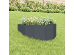Vidaxl Acabamento Para Gramado 100 X 45 Cm Aço Antracite