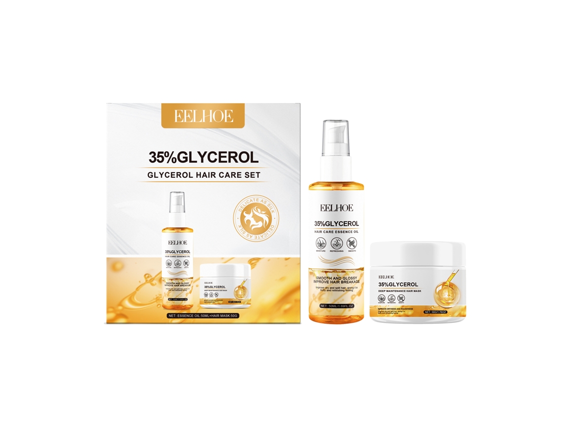 Cuidado Capilar LAXISCREED Eelhoe: Glicerina Nutriente para Cabelos Secos e com Frizz