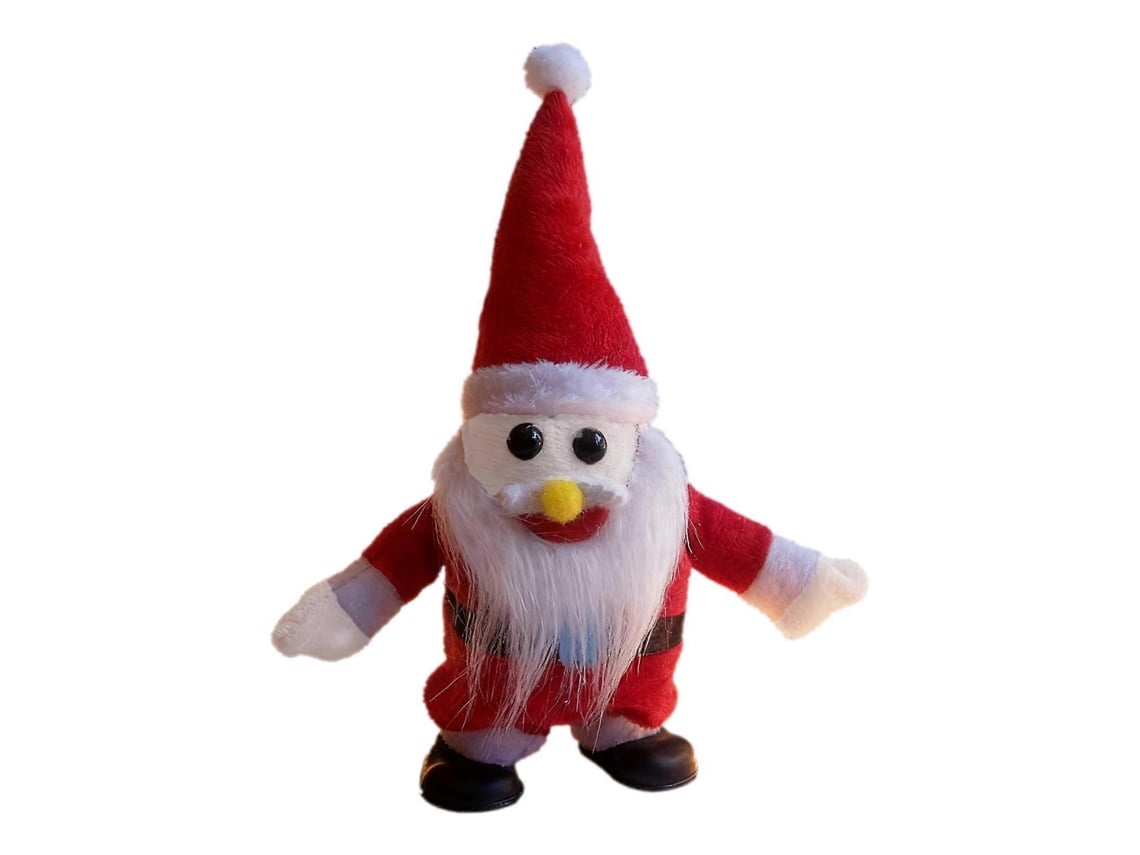 Chapéu De Papai Noel Elétrico De Natal Com Função De Andar E Balançar