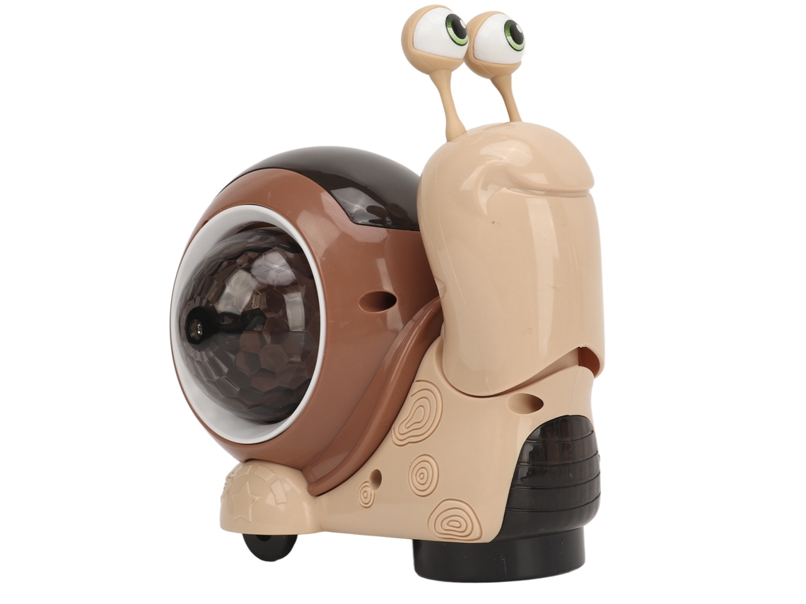 Brinquedo De Bebê Caracol Rastejante Com Luz Música Balanço Cabeça Tummy Time Marrom