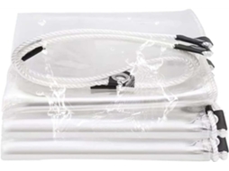 Clear Tarp Heavy Duty Waterproof, Clear Tarps With Grommets, Clear Plastic Tarp With Reinforced Edge, Transparent
