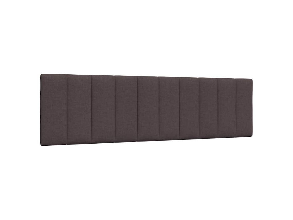 Vidaxl Almofadão De Cabeceira Hanko 180 Cm Tecido Castanho-escuro
