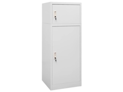 Vidaxl Armário Para Selas 53x53x140 Cm Aço Cinza-claro