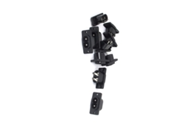 Adaptador de Alimentação de 10 Ac250 V/10 a com 2 Terminais Iec320 C8 Base de Entrada CHABERLU