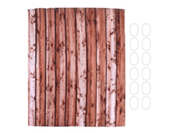 Cortina de chuveiro à prova d'água com 12 argolas 150x180cm pongé poliéster banheiro