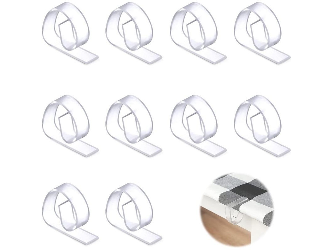 30 Pinças Transparentes Para Toalhas De Mesa, Clips De Mesa De Plástico Para Festas, Piquenique E Casa