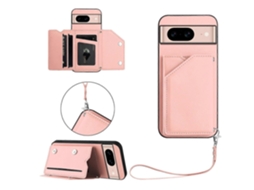 Capa Com Suporte Para Cartão E Alça De Pulso Para Google Pixel 8a