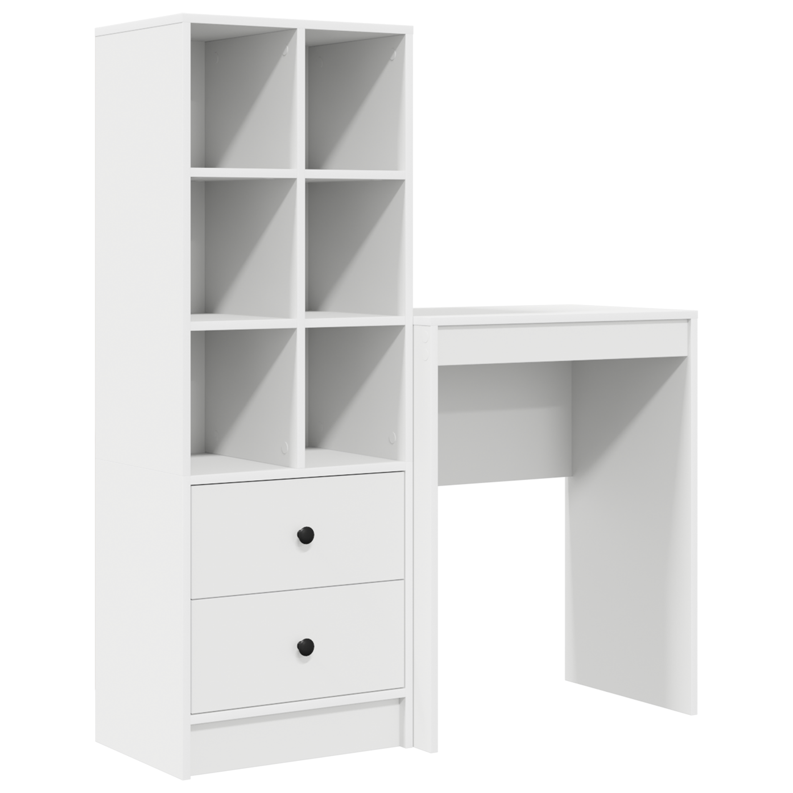 Conjunto 2 Escrivaninha De Escritório Vidaxl Branco Derivados De Madeira (105,5 X 34 X 127 Cm)