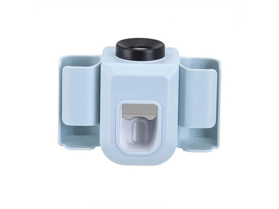 (azul) Porta-escova De Dentes Com Dois Orifícios, Porta-pasta De Dentes, Acessório De Banheiro