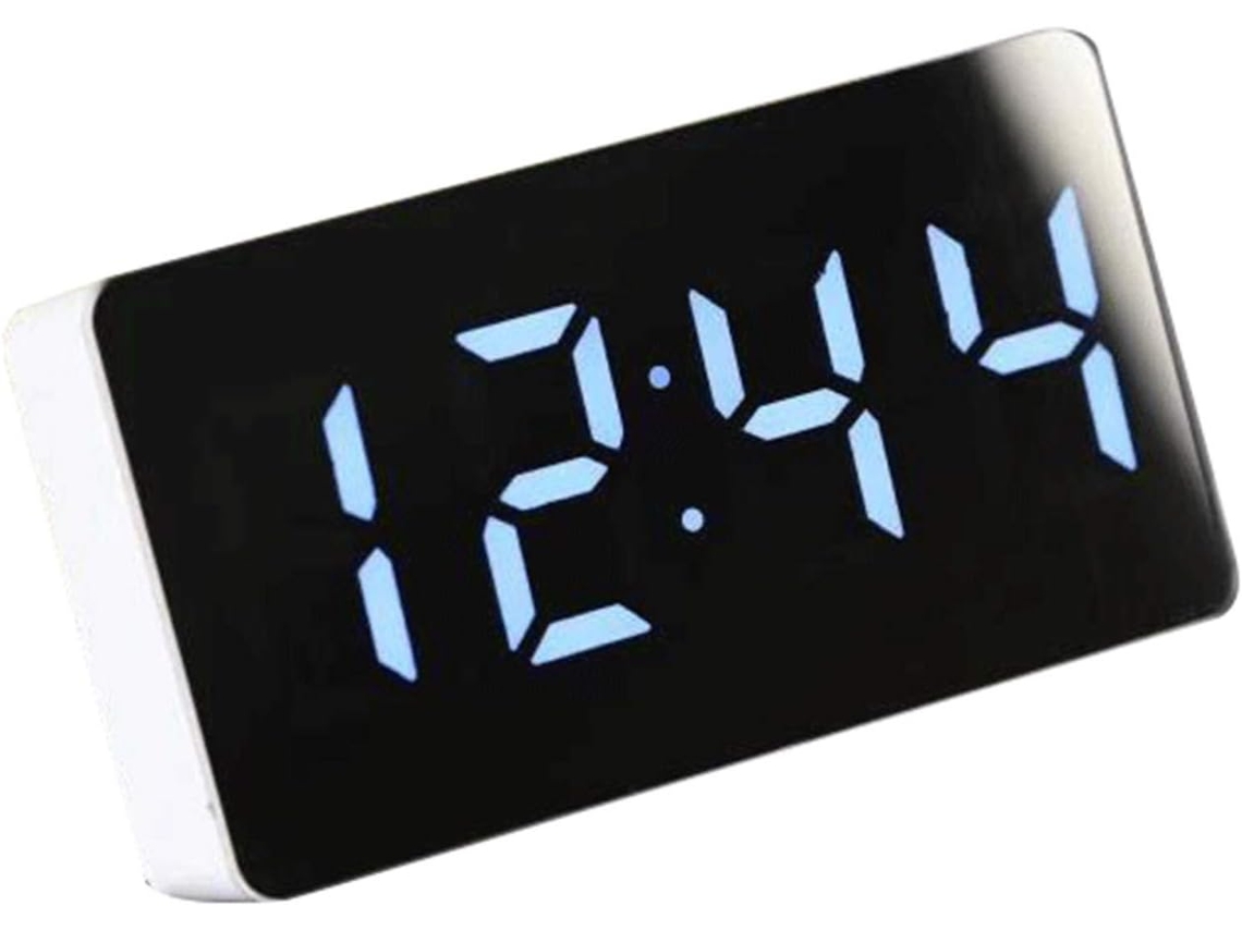 Despertador Digital Led Para Carro, Textura Plástica, Ideal Para Carros, Quartos Ou Viagens