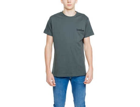 T-shirt De Homem The Bomber Logo Olive Algodão Verde (m)