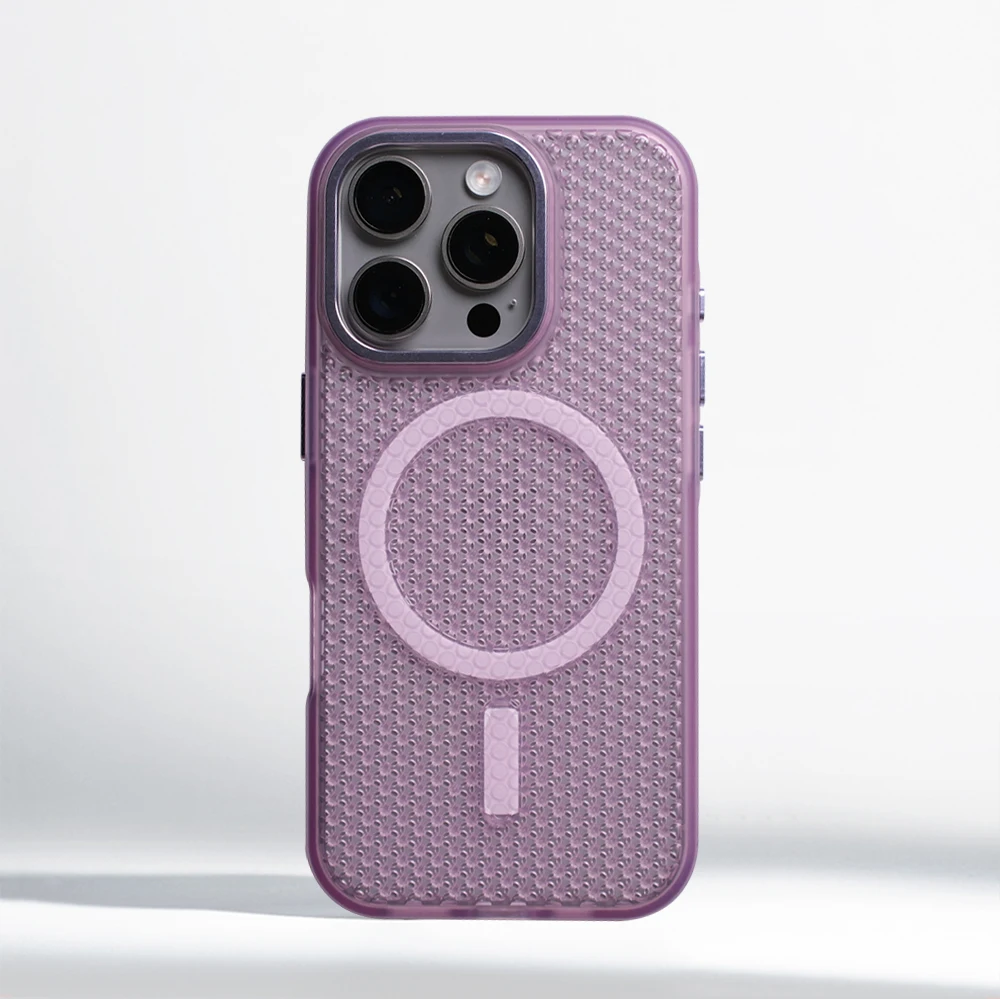 Capa De Celular Com Resfriamento (roxa Para Iphone 17 Air), Compatível Com Carregamento Sem Fio.