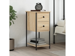 Vidaxl Mesa De Cabeceira 32x42x70 Cm Derivados Madeira Carvalho Sonoma