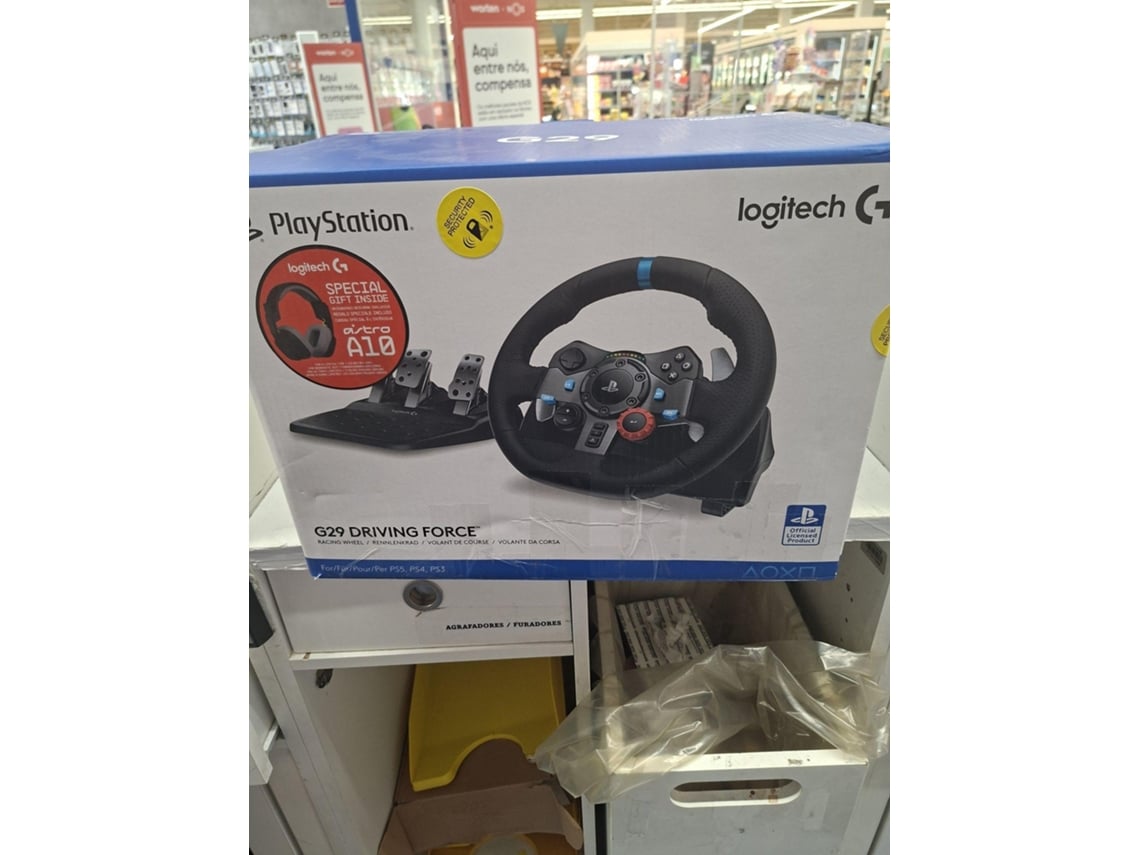 Bundle LOGITECH Volante G29 Driving Force + Headset Astro Gaming A10 (Outlet Caixa Aberta - Preto)