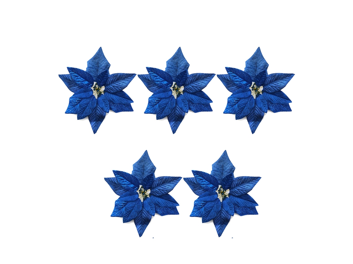 Decorações de Natal com Flores de Tecido para Árvore de Natal e Arranjos Florais LAXISCREED