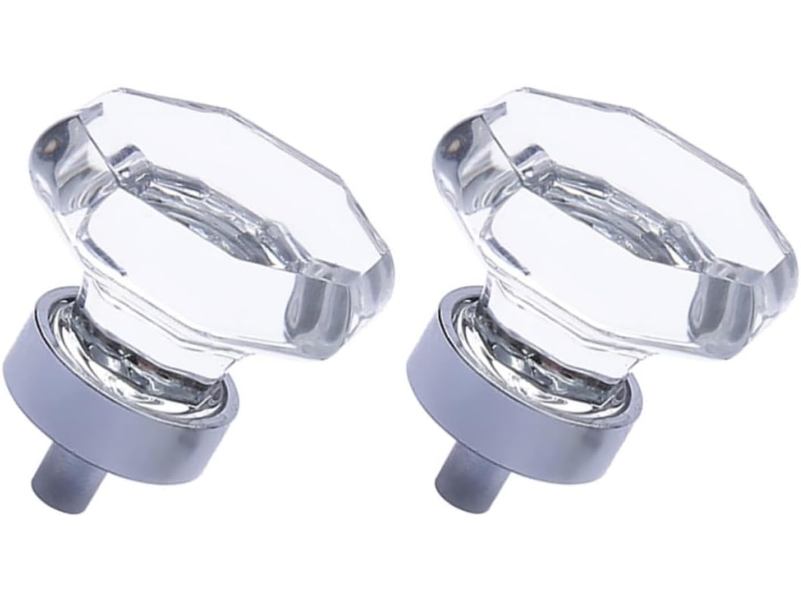 Conjunto De 2 Maçanetas Cristal Estilo Europeu Em Fundição Maciça Para Casa
