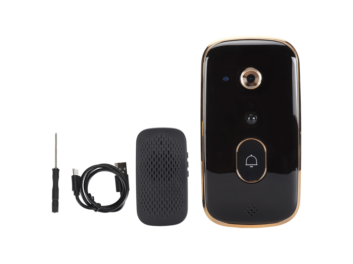 Smart Wifi Video Doorbell 2 Way Talk Night Vision Motion Detection Wide Angle Lens Cloud Storage Playback Power Saving Security Doorbell Camera