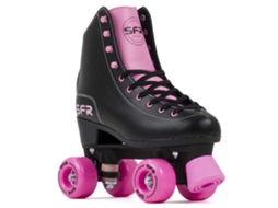Patins 4 Rodas Figure Preto Rosa Eu 39 1/2Sfr Skates